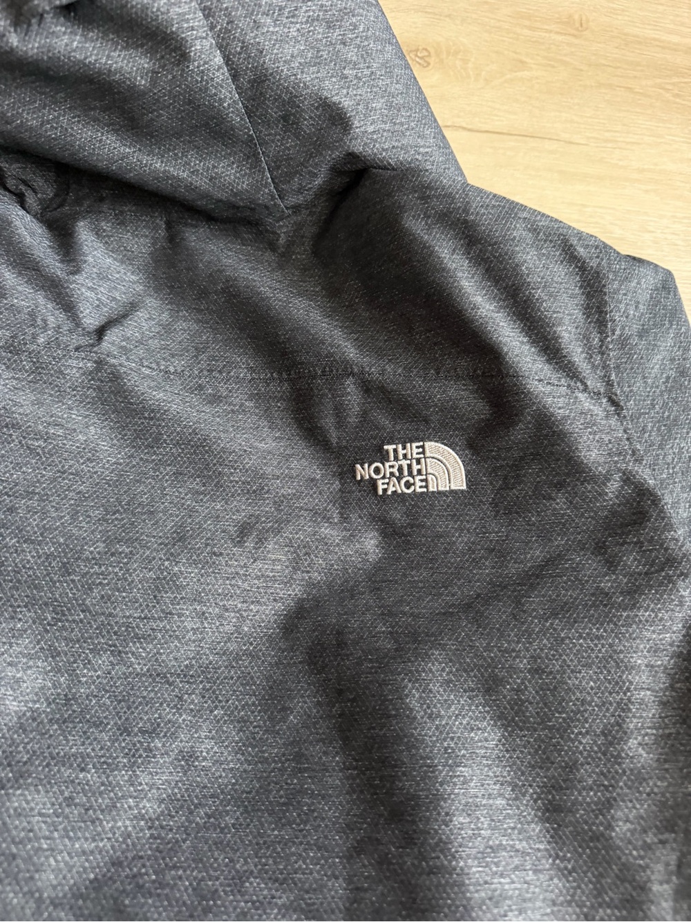 The North Face Hyvent Jacket Coat SZ L Full Zip Hooded Gray - Picture 8 of 8